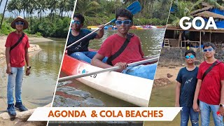 Goa  Agonda Beach  Cola Beach  SouthGoa  Kayaking [upl. by Eilra]