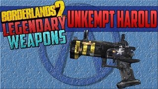 Borderlands 2 Legendary Weapon Unkempt Harold GermanHD [upl. by Nyleahs]