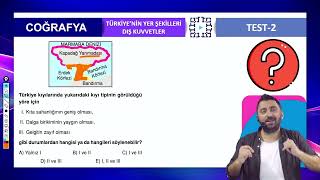 Türkiyede Yer Şekilleri Dış Kuvvetler Test 2 Soru 2 [upl. by Woodrow]