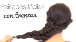 PEINADOS FÁCILES CON TRENZAS [upl. by Samalla975]