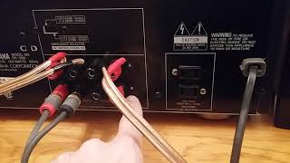 How 2 hook up a active subwoofer to a receiver or integrated amp with no subwoofer pre out on unit [upl. by Halyahs]