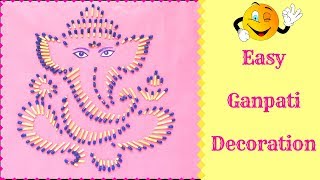 Diy How to make Ganesh with Matchsticks  Ganesh chaturthi craft ideas [upl. by Ashling]