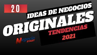 20 ideas de negocios rentables originales sorprendentes futuristas tendencias 2021 [upl. by Annoel]