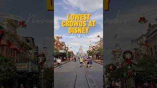 Lowest Crowds at Disney World Dates for November and December 2025 [upl. by Omura]