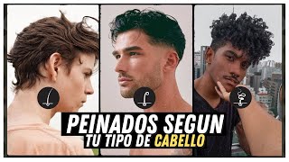 MEJORES PEINADOS PARA HOMBRES SEGUN TU TIPO DE CABELLO LACIO ONDULADO CRESPO CHINO [upl. by Fenner]