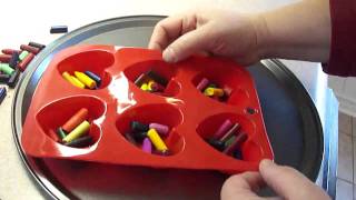 How to make heart shaped crayons [upl. by Rivers]