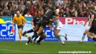 Chabal très solide face à Dusautoir [upl. by Hgielhsa]