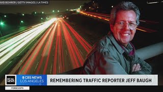 Legendary LA traffic reporter Jeff Baugh dies at 81 [upl. by Nnylaj]