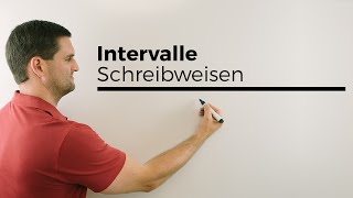 Intervalle Schreibweisen Mengen Bereiche Klammern  Mathe by Daniel Jung [upl. by Arted]