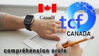 TCF CANADA exemple 01 entrainment compréhension orale partie N1 [upl. by Eitteb603]