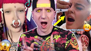 SHOCKING Piercing At Home Tutorial  New TikTok Piercing Fails 30  Roly [upl. by Enilamme592]