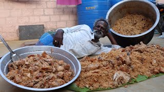 KING of BIRYANI  Prepared by my Daddy ARUMUGAM  100 People  Village food factory [upl. by Harbird397]