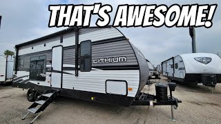 I really like this Toy Hauler Travel Trailer RV Lithium 2414 [upl. by Butterworth788]