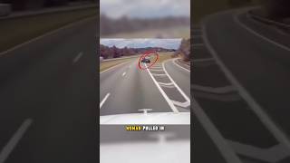 Driver Pulls in front of Truck dashcam truck viralshort [upl. by Rabkin]