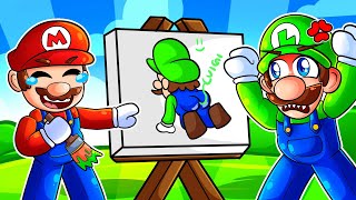 MARIO VS LUIGI SPEED DRAW in ROBLOX [upl. by Namajneb]