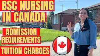 BSC nursing in Canada  Registered nurse  Admission requirements  Tuition charges  NclexRN exam [upl. by Onairelav370]