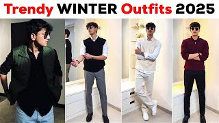 10 Trendy Winter Outfit Combinations for Men  Self Guide [upl. by Drauode782]