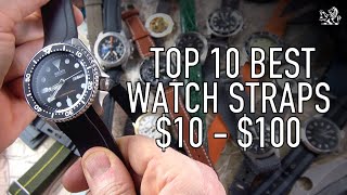 Top 10 Best Quality Watch Straps For Your Seiko Rolex Omega  More [upl. by Lajet]