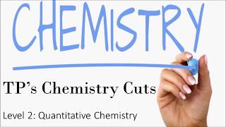 AS91161 Quantitative Analysis Part 1  Equations and Molar Mass [upl. by Nariko568]