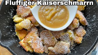 FLUFFIGEN Kaiserschmarrn selber machenohne RosinenEINFACH [upl. by Gee492]