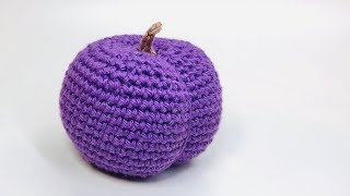 Amigurumi Plum Crochet Presentation of results Pattern info in description [upl. by Rotman]