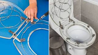 DIY Barbed Wire amp Epoxy TOILET SEAT  Epoxy Resin Project [upl. by Foscalina]