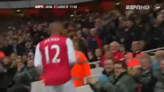 Arsenal Vs Leeds 10 Thierry Henry Goal English Commentary [upl. by Nivaj]