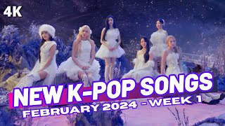 NEW KPOP SONGS  FEBRUARY 2024 WEEK 1 [upl. by Rowena]