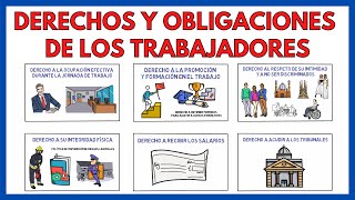 DERECHOS y OBLIGACIONES de los TRABAJADORES  Economía de la empresa 161 [upl. by Aslehc198]