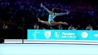 BILES Simone USA2023 Artistic Worlds Antwerp BELQualificationsFloor Exercise [upl. by Kata]