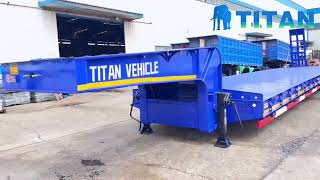 TITAN 4 Axle Lowbed Truck Trailer for Sale [upl. by Ahsla575]