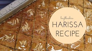 Syrian Harissa Basbousa RECIPE [upl. by Noryahs]