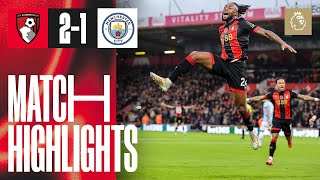 Cherries END Man Citys 32game unbeaten run  AFC Bournemouth 21 Manchester City [upl. by Secundas]