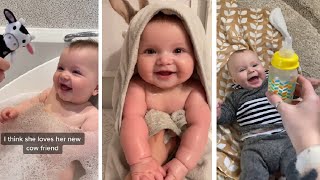 Cute chubby baby  Funny video 55 shorts [upl. by Atlante]