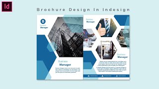 Brochure Design In Indesign tutorial  Adobe InDesign [upl. by Lilyan]