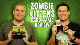 Review of Zombie Kittens  Exploding Kittens Halloween Variant Card Game [upl. by Xenophon940]