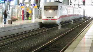 2 ICE Züge Trains Frankfurt Flughafen Fernbahnhof [upl. by Gross243]