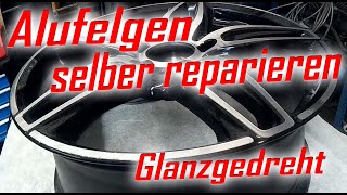 Alufelgen selber reparieren Tutorial Alloy wheel repair [upl. by Narine]