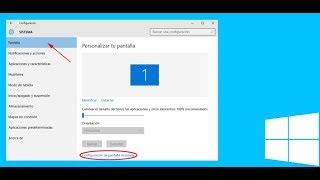 Cómo cambiar la resolución y ajustar el tamaño de la pantalla en Windows 10 [upl. by Sim]