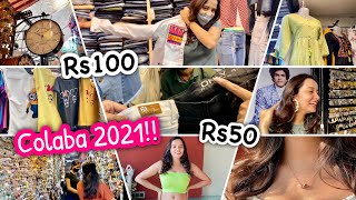 Best COLABA Shopping 2021  Try On Haul  After lockdown Best Shops [upl. by Lehsar449]