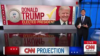 CNN calls 2024 election for Donald Trump [upl. by Rebeh]