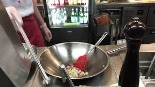 Vapiano making Spaghetti Carbonara [upl. by Aznecniv465]