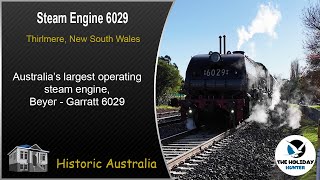 The Mighty BeyerGarrat 6029 Australias Powerhouse Steam Locomotive tourismaustralia [upl. by Anahgem]