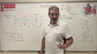 Mechanics of Materials Lesson 17  Axial Elongation Due to Axial Load Example [upl. by Coumas216]