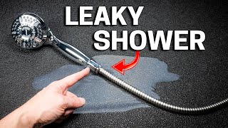 How to Fix a Leaking Shower Hose in Two Minutes [upl. by Bertero]