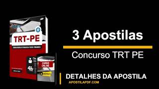 Apostila Concurso TRT PE 2024 PDF 3 Apostilas de Estudos [upl. by Hamford]