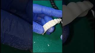 Shaping interdental papilla and gums for g cam bridge before Bredent gum layering [upl. by Mill]