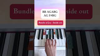 Bundle of Joy  Inside Out Piano Tutorial pianotutorial pianobeginner easypiano insideout [upl. by Milano148]