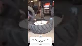 Fastest way to change tractor tires [upl. by Lauretta]