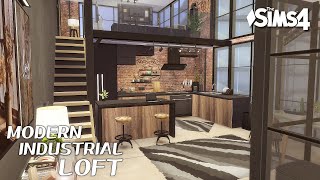 Modern Industrial Loft  The Sims 4  No CC  Stop Motion  Sims 4 Video [upl. by Faus314]